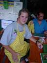 Tony in his Chiang Mai cooking garb.